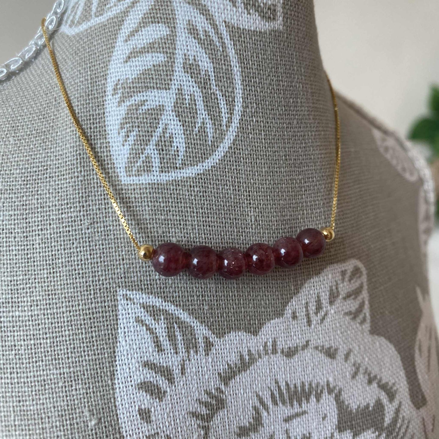 士多啤利水晶(6mm) 925純銀魔法水晶手鏈