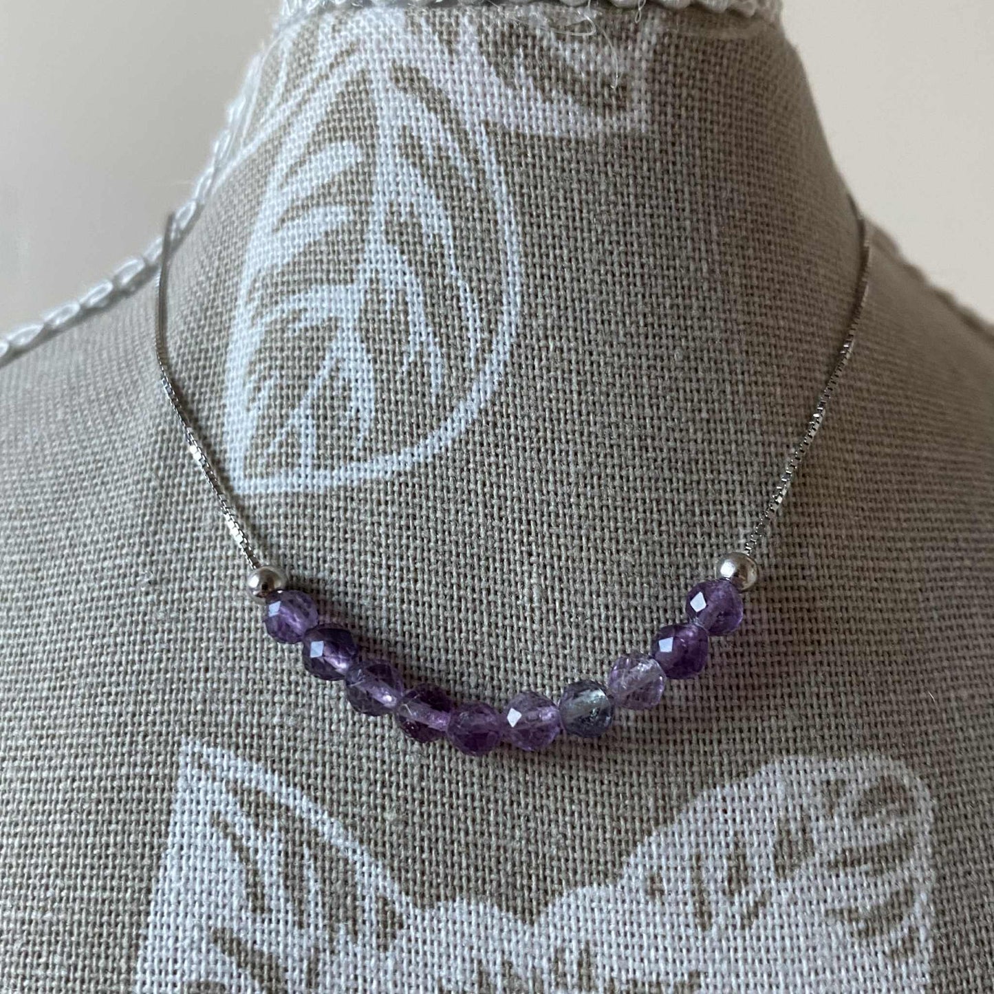 紫螢石 925純銀魔法水晶手鏈