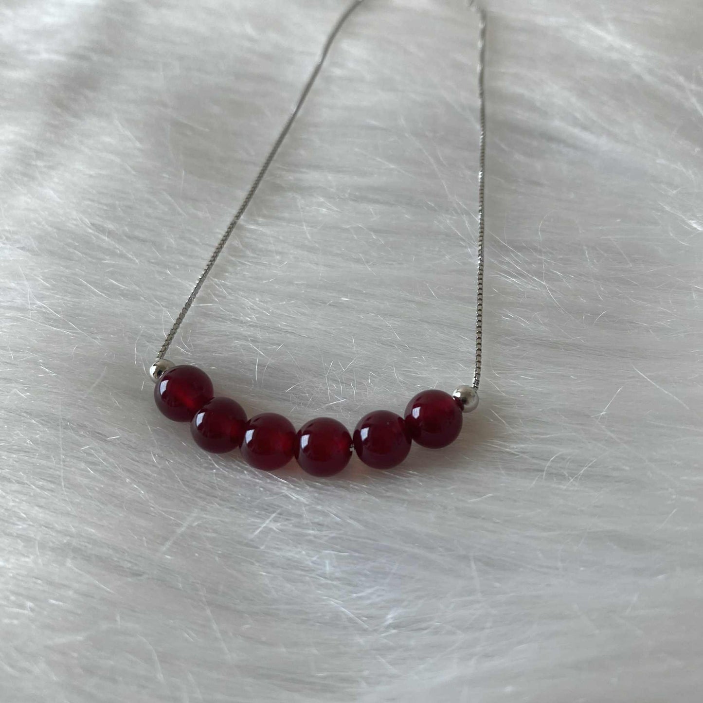 Red Jade 紅玉925純銀手鏈