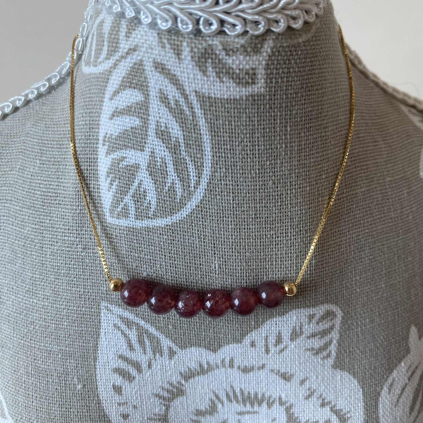 士多啤利水晶(6mm) 925純銀魔法水晶手鏈