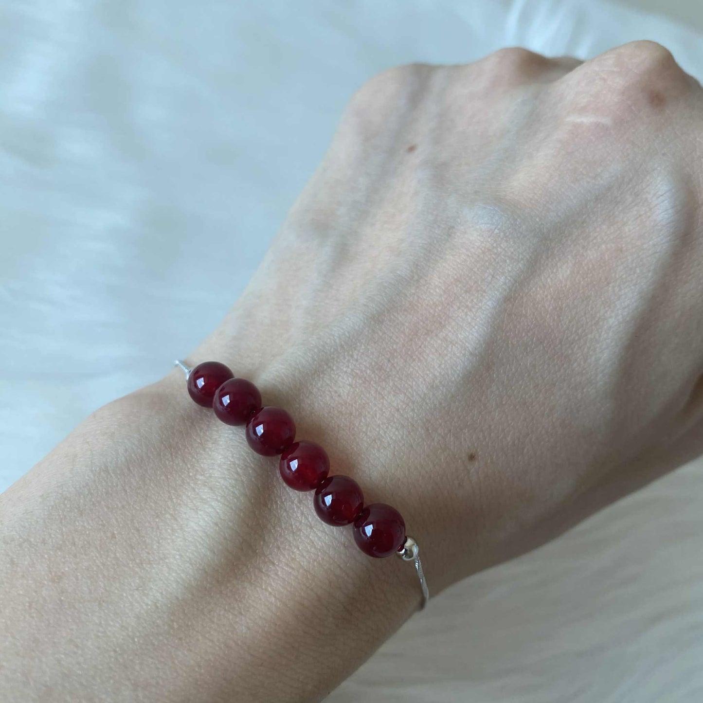 Red Jade 紅玉925純銀手鏈